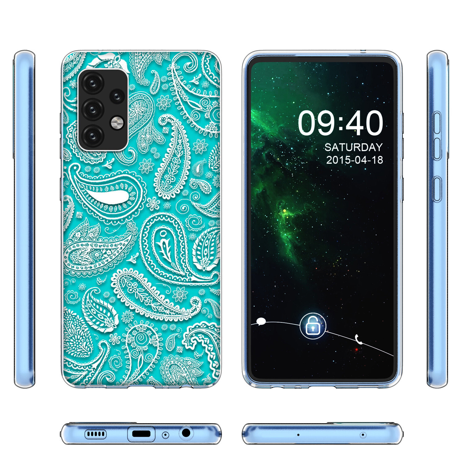 Custodia Per Motorola Moto E13/E82 - Cover In TPU Morbida, Design Fantasia Calcio