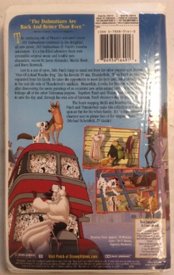 101 Dalmatians II Patch's London Adventure VHS 2003 Walt Disney