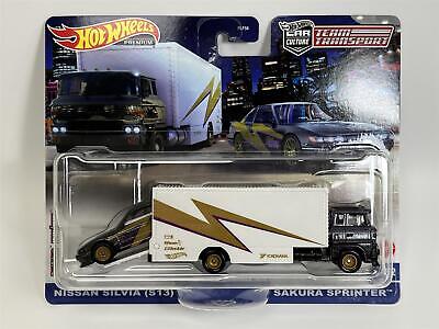 Hot Wheels Team Transport Nissan Silvia S13 Sakura Sprinter
