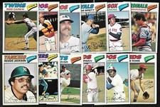 1977 OPC 77 O PEE CHEE TOPPS MLB BASEBALL CAR...