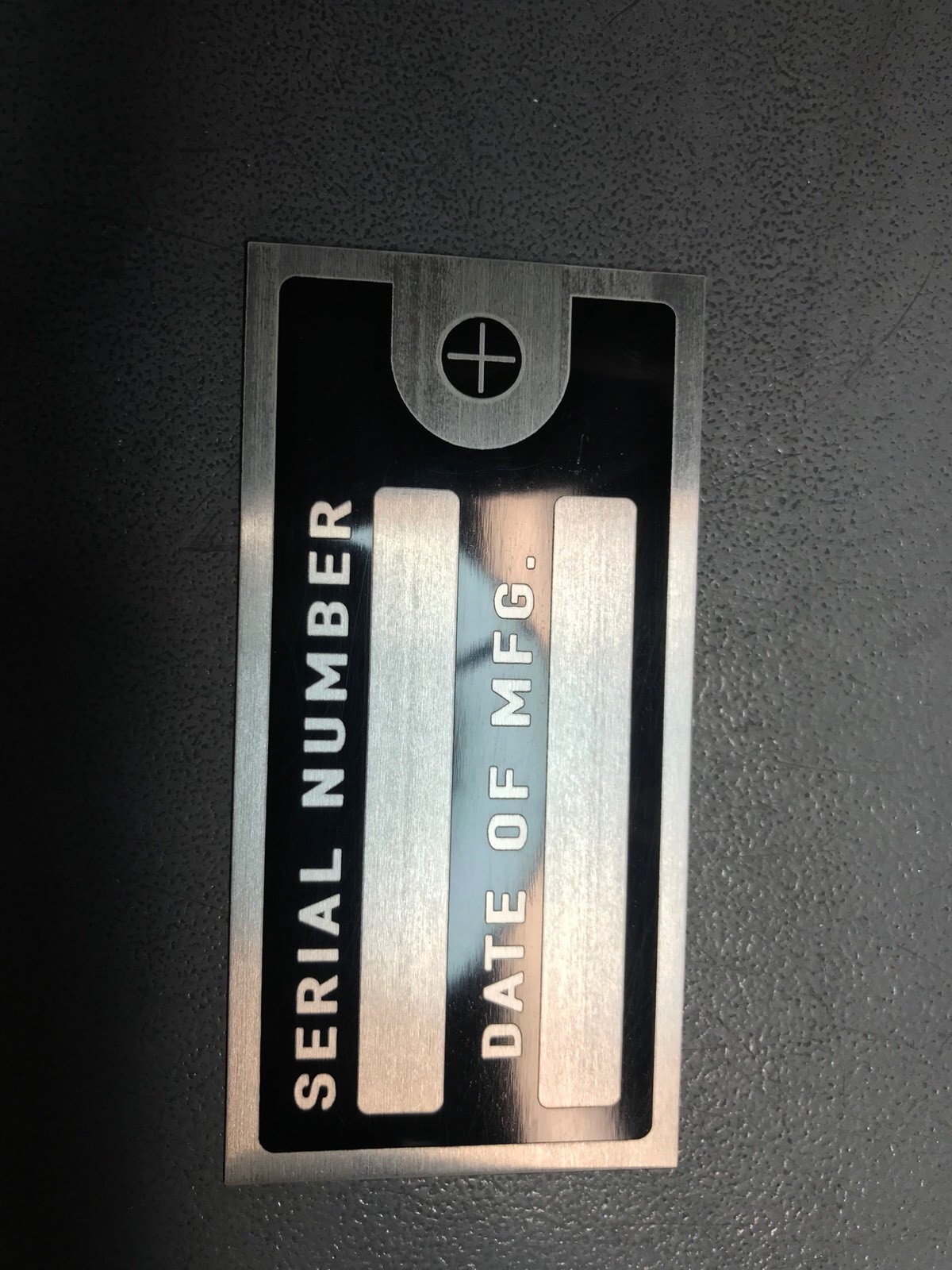 BLANK Engine Build Machine Equipment Plate Tag Serial Date Quality Blank 4&rdquo;X2&rdquo;