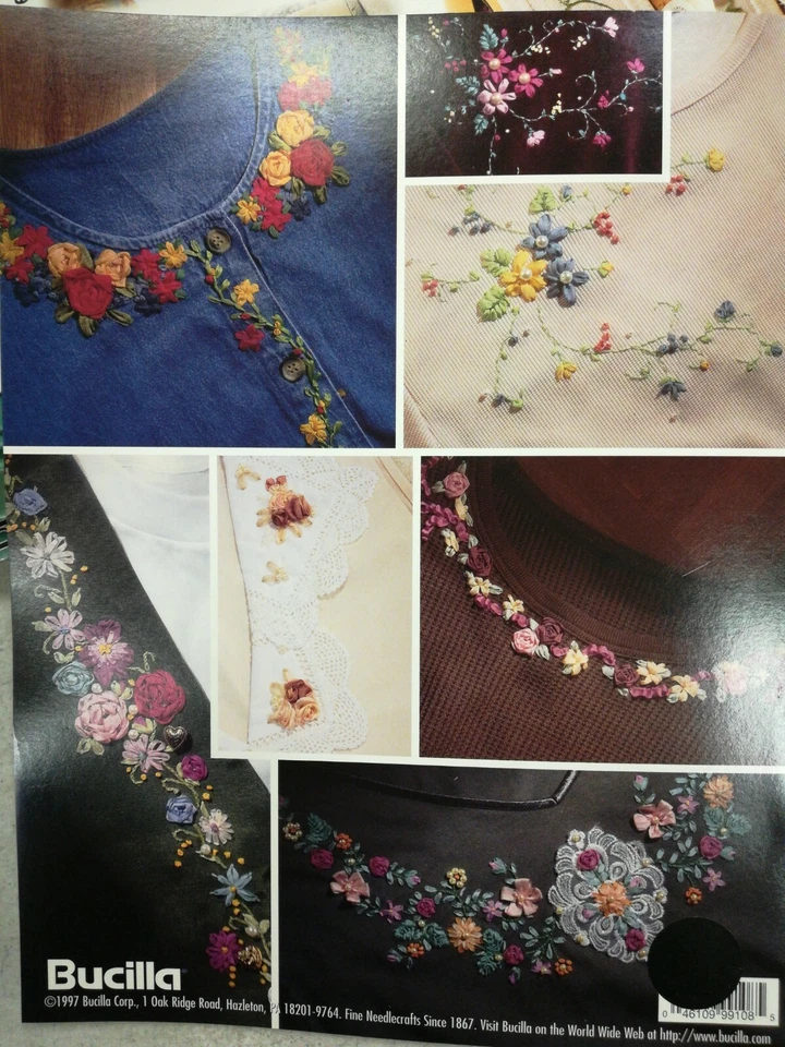 Bucilla Silk Ribbon Embroidery Quick and Easy Wearables #99108 - Image 2 of 2