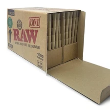 RAW Cones Classic 1 1/4 Size | 1000 Cone Bulk Box - Free Shipping USA