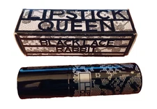 💋 Lipstick Queen Black Lace Rabbit Holiday Gold Flecks Shimmer  New Lip Stick