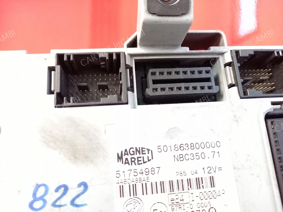 51754987 BODY COMPUTER BCM LANCIA MUSA FIAT IDEA 350 2008 501863800000 NBC350.71 - Immagine 3 di 4