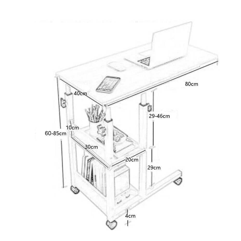 Mobile Over Bed Chair Table Hospital Overbed Height Adjustable Laptop mobile-over-bed-chair-table-hospital-overbed-height-adjustable-laptop