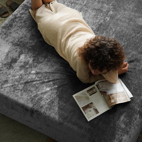 Queen Size Truly Velvet Fitted Sheet - Ultra Soft, Cozy, and Deep Pocket Design - Picture 8 of 11