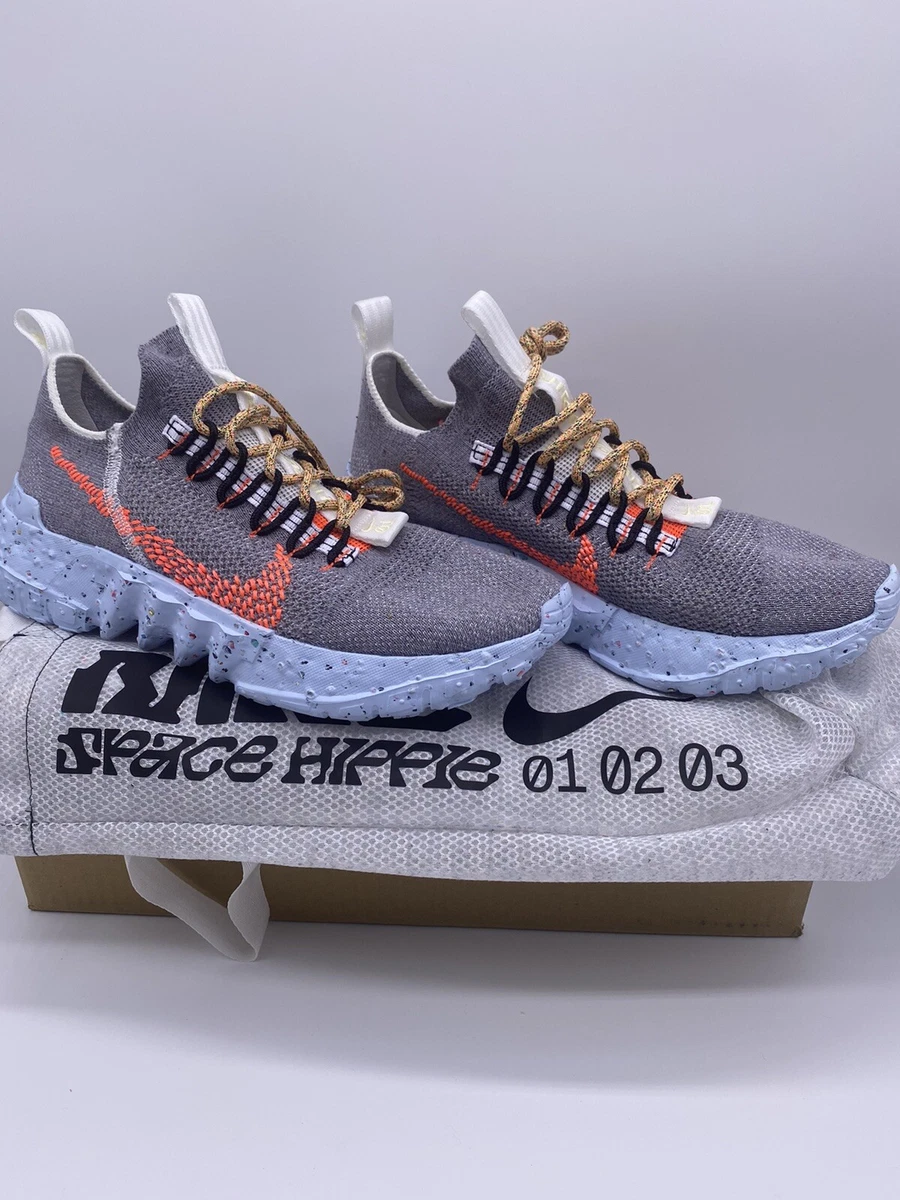 Nike Space Hippie 01 CQ3986 001 Vast Grey Hyper Crimson Men s US 8.5 In hand