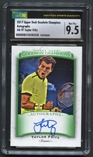 Taylor Fritz #A-TF signed Upper Deck 2017 Goodwin Champions Trading Card CSG 9.5