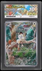 Meowth 106/094 Phantasmal flames Graded Pokémon Card ACE 10 PERFECT SUBS