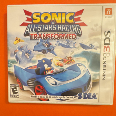 SEGA Sonic & All-Stars Racing Transformed Nintendo 3DS Manual Included
