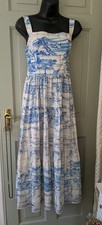 Prada Resort 2011 Porcelain Tile tiered maxi dress IT 42