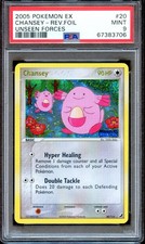 PSA 9 Chansey 20/116 Reverse Foil Unseen Forces 2005 Pokemon Card Holo MINT on eBay