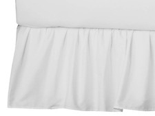 Mini Crib Skirt 24" x 38" , Ultra Soft Microfiber Ruffled Mini Crib Bed Skir...