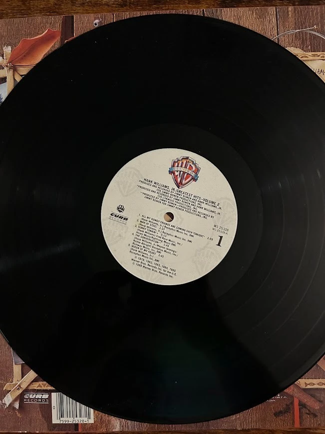 (USED) Vinyl Record LP Hank Williams Jr. Greatest Hits Volume 2 EX/EX - Image 4 of 4