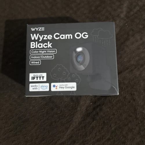 CรMARA DE SEGURIDAD PARA EL HOGAR INTELIGENTE WYZE CAM OG 1080p WI-FI. EDICIรN NEGRA-NUEVA-