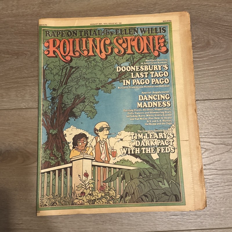 Rolling Stone Magazine August 26 1975 No. 194 Doonesbury Timothy Leary