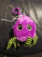 Ty Halloweenie Beanie Beanie Boo Crawler the Spider Keychain W/O tag