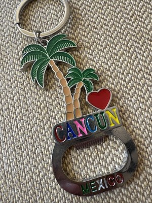 Vintage Keychain Cancun Bottle Top Opener