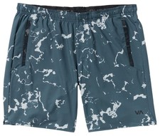 RVCA Yogger Stretch 17" Athletic Shorts - Stormy Blue - New
