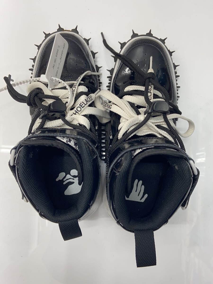 OFF WHITE X NIKE Nike High Top Sneaker Off White X Air Force 1 Mid_Off White Mid 24 cm BLK usate