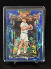 2024-25 Panini Select - Concourse Tidjane Salaun #95 Blue Cracked Ice Prizm (RC)