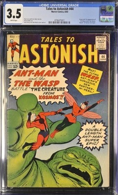 Tales to Astonish # 44 CGC 3.5 - 1st app. and origin of the Wasp - WP - 6/1963