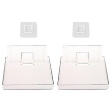 2Pcs Wall Mount Bracket Storage Tv Box Router Shelf Set-Top Box Single-Layer