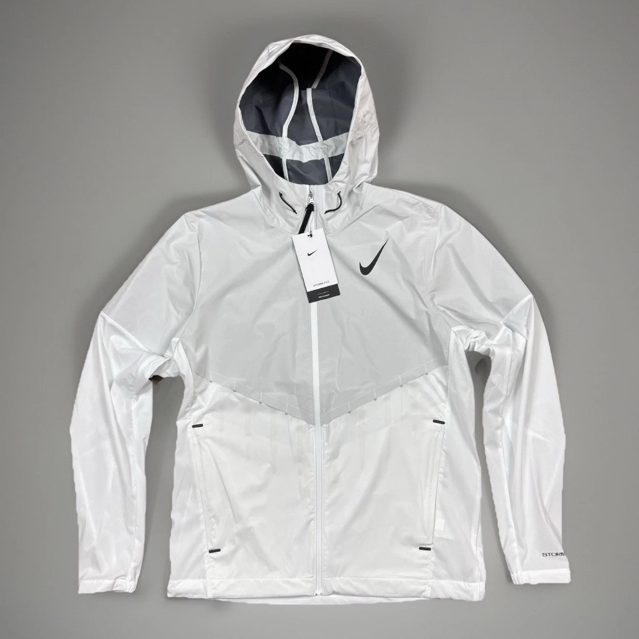 Nike Running Jacket Aerogami AeroSwift Storm-FIT White FZ9039-121 Mens Small