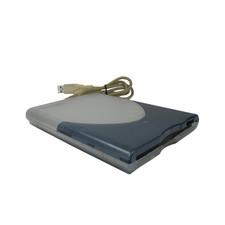 VST FDUSB-M External USB 3.5 Floppy Disk Drive Blue Clear