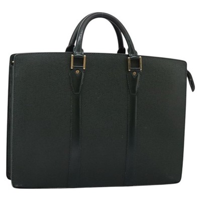 LOUIS VUITTON Taiga Porte Documents Rozan Bag Epicea M30054 LV Auth am8138