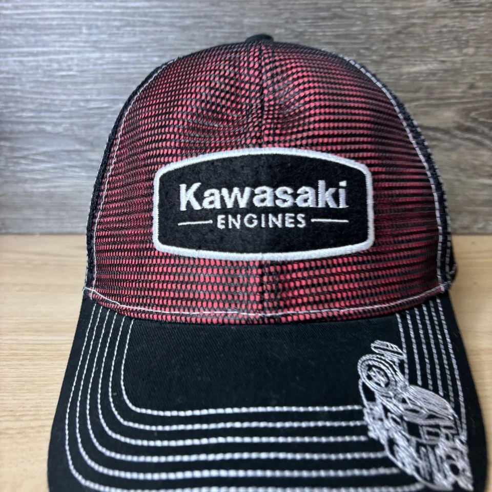 Gorra Kawasaki Engines Snap Back Trucker Mesh edición limitada 2018 para hombre Foto 2 de 4