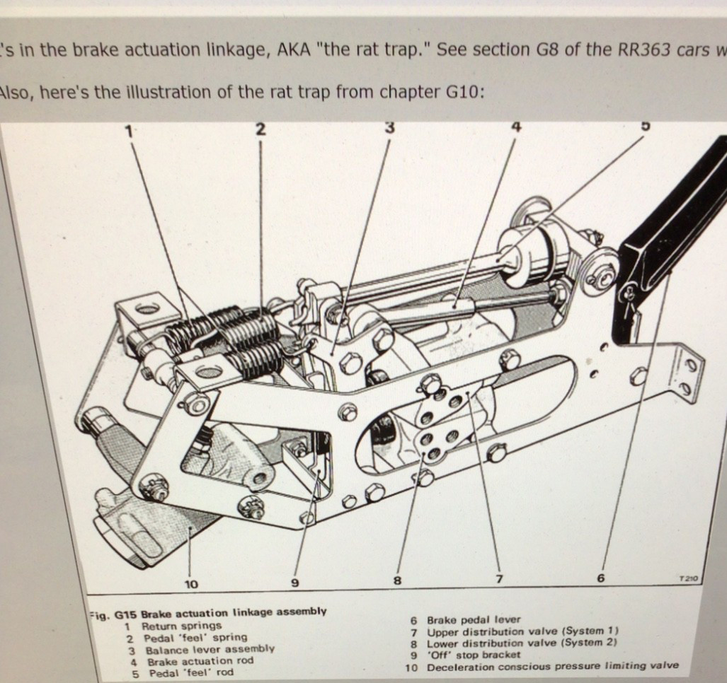 1966-80 Rolls Royce Silver Shadow Wraith II Brake Actuator Hydraulic Front Lines