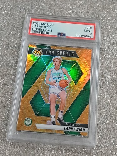 2024-25 Panini Mosaic - Larry Bird  Honeycomb Prizm Celtics HOF Case Hit PSA 9