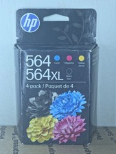 HP 564 564XL Ink Cartridges 4-Pack  Black Cyan Magenta Yellow  Exp: 01/2028