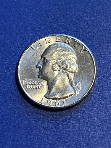 1961. Washington Quarter Uncirculated Condition (90% Silver) [ACTUAL COIN]
