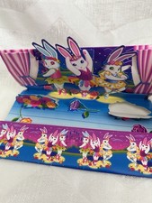 Vintage Lisa Frank Ballerina Bunnies Pop Up Postalette