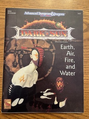 AD&D 2nd Edition Dark Sun Accessory: Earth, Air, Fire, and Water TSR 1993 DSS2