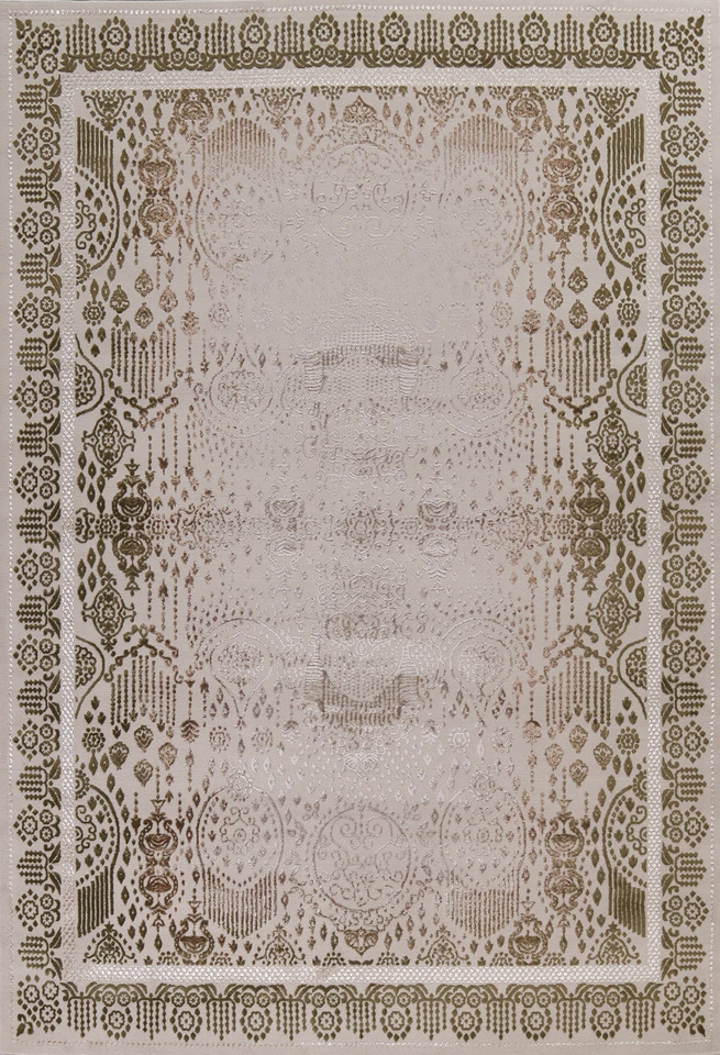 Transitional Geometric Oriental Turkish Rug Modern Carpet - Image 2 of 4