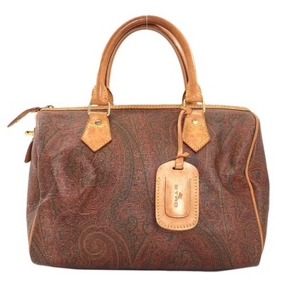 ETRO  Paisley pattern Boston bag PVC  Ladies [Used]