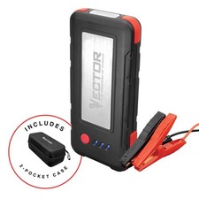 VECTOR 1600 Peak Amp Automotive Lithium Jump Starter w/ USB-A 15W , USB-C 30W 