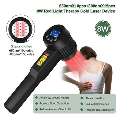 8W Cold Laser Treatment for Canine Arthritis Pain & Stiff Handheld Home Therapy