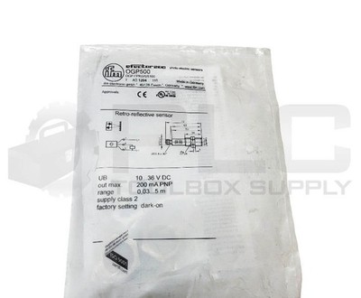 SEALED NEW IFM ELECTRONIC OGP-FPKG/US100 PHOTOELECTRIC SENSOR 10-36VDC OGP500