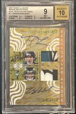Trevor Lawrence Zach Wilson 2021 Illusions Dual Rookie Patch Auto /3 BGS 9/10
