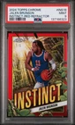 2024 TOPPS CHROME INSTINCT RED REFRACTOR #INS18 JALEN BRUNSON 1/5 PSA 9