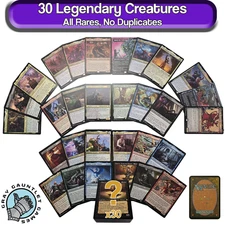 Legendary Commander Creatures 30 Card Lot ALL RARE MTG Collection Magic EDH Pack