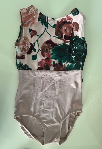 Luckyleo Floral/Peach Flight Leotard