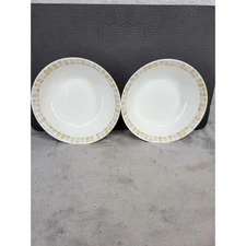 Set of 2 Royal Norfolk Greenbrier International Bowls Mosaic Pattern 7.5"