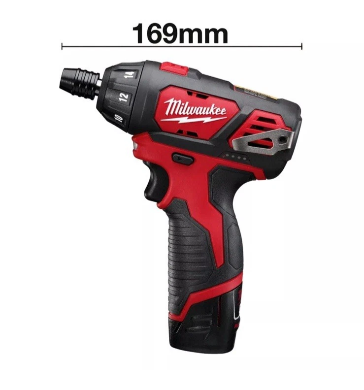 Milwaukee M12SET1D-152B 12V Sub Compact Screwdriver Kit 2X 1.5Ah Battery Set - Image 3 of 4