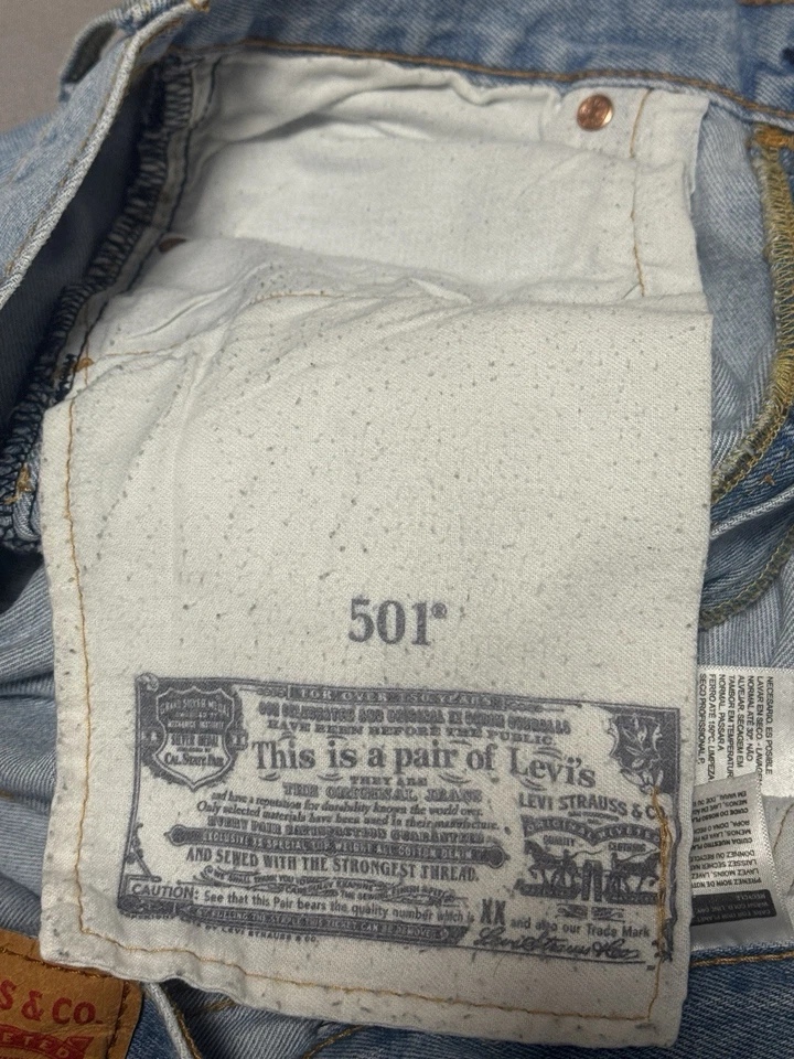 Levi's 501 Jeans für Herren - Blau, Größe W34/L30, Foto 3 von 5